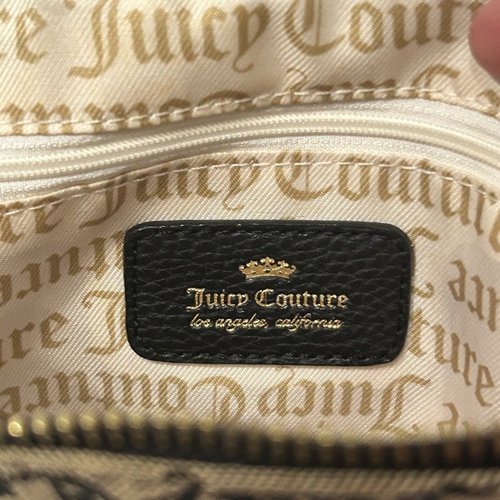 Y2K Juicy Couture Embellished Purse Crossbody Bag Logo Heart Gold Hardware Bling - Picture 7 of 16